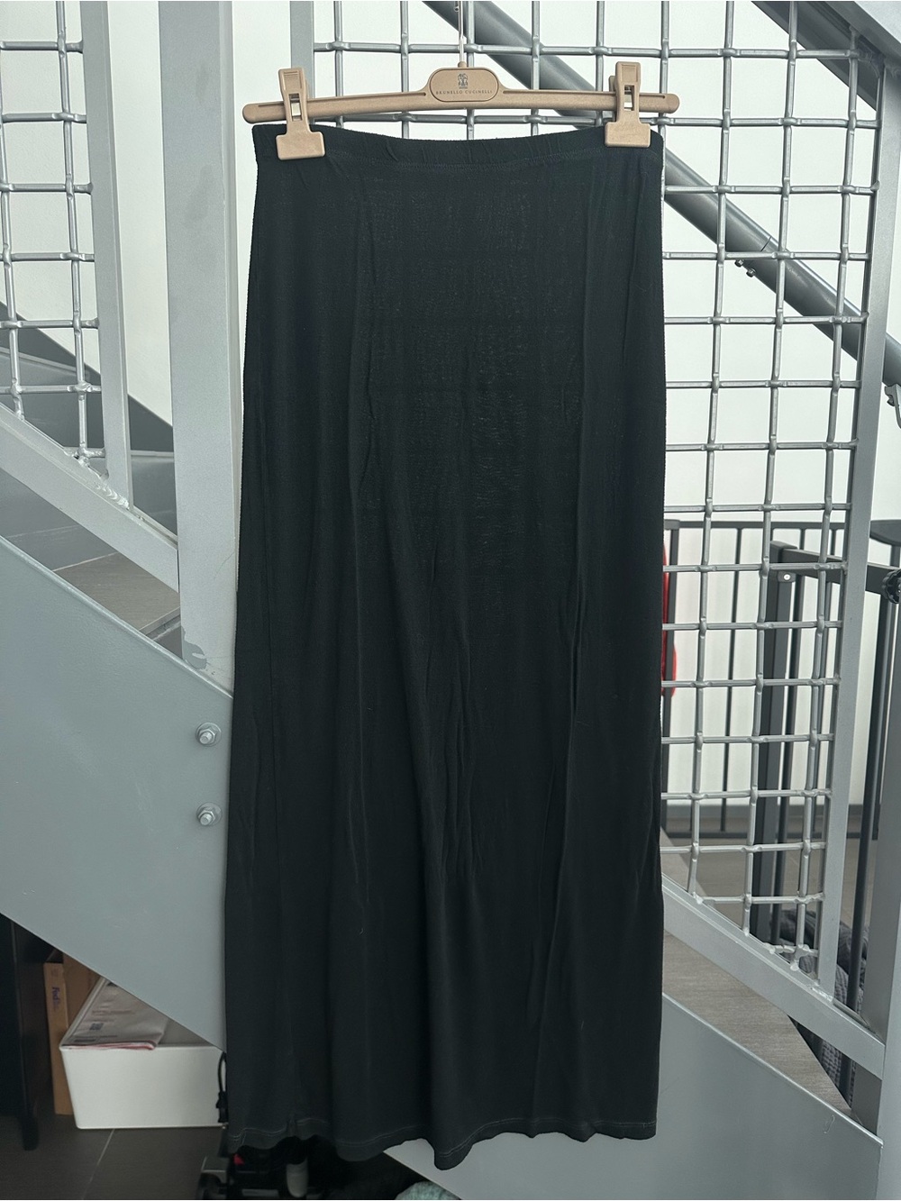Brandy Melville Classic Black Maxi Skirt One Size